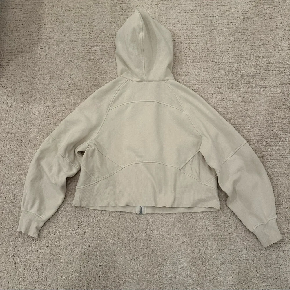 Lululemon Scuba Oversized Full-Zip Hoodie in Bone - Medium/Large, EUC - Picture 2 of 6